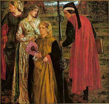 Dante Gabriel Rossetti : The Salutation of Beatrice 1